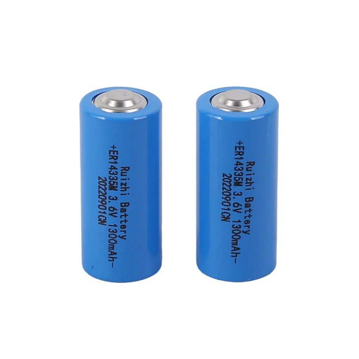 High Quality Primary 2/3AA 3.6V 1300mAh Li-SOCI2 Battery ER14335M For Electronic Security Systems
