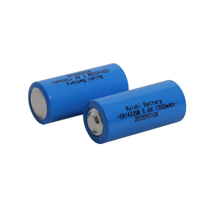 High Quality Primary 2/3AA 3.6V 1300mAh Li-SOCI2 Battery ER14335M For Electronic Security Systems