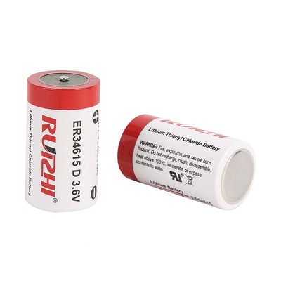 RUIZHI ER34615 D Cell Batteries 3.6V Lithium Battery 19Ah Li-SOCL2 Non-Rechargeable Battery LS-33600 SB-D02 XL-205F RUIZHI ER34615 D Cell Batteries 3.6V Lithium Battery 19Ah Li-SOCL2 Non-Rechargeable Battery LS-33600 SB-D02 XL-205F