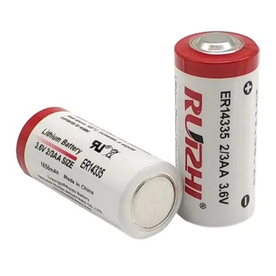 Good Quality Hot Sales ER14335 3.6V 1650mAh Bobbin Type 2/3AA Size Non-Rechargeable Primary Lithium Battery