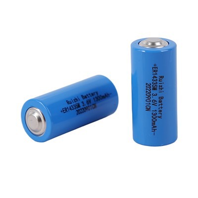 High Quality Primary 2/3AA 3.6V 1300mAh Li-SOCI2 Battery ER14335M For Electronic Security Systems