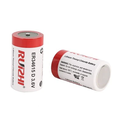 RUIZHI ER34615 D Cell Batteries 3.6V Lithium Battery 19Ah Li-SOCL2 Non-Rechargeable Battery LS-33600 SB-D02 XL-205F